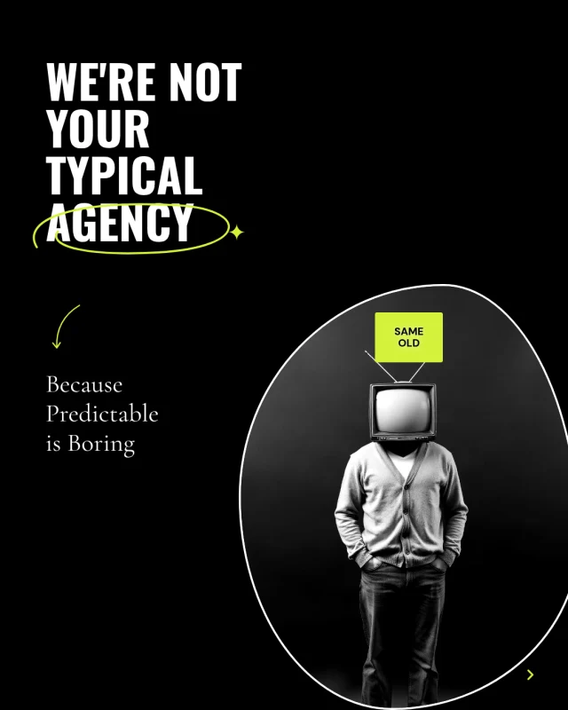 Loudhouse post: We are not your typical agency: a man with a TV for a head