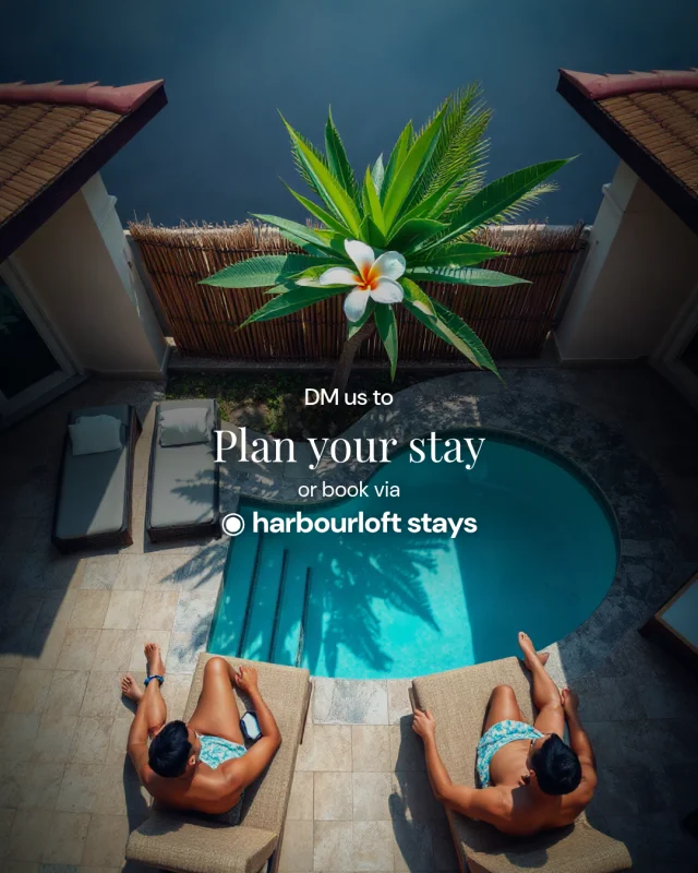 Harbourloft Stays post: Plan your stay: two guests by a plunge pool