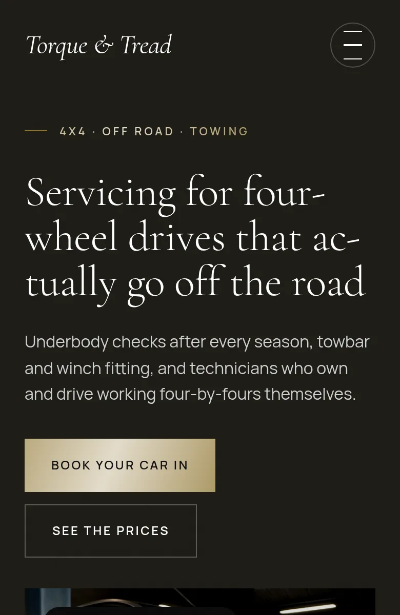 Torque & Tread website