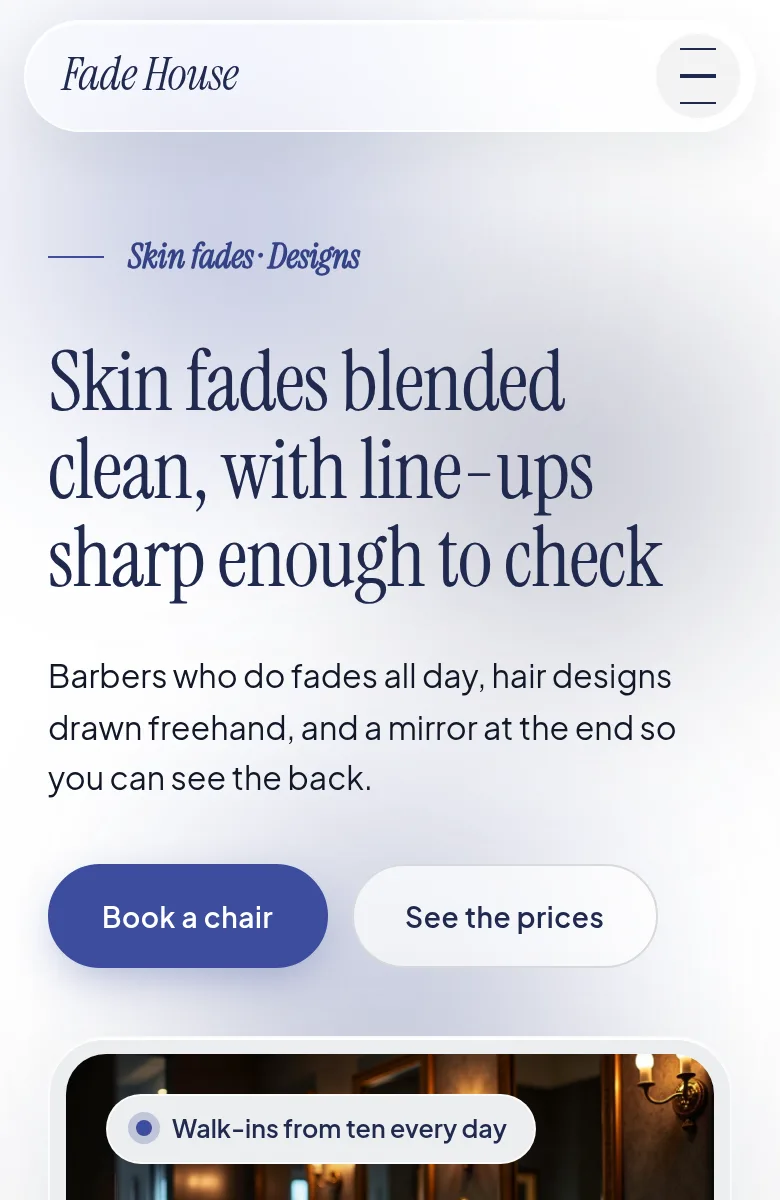 Fade House website
