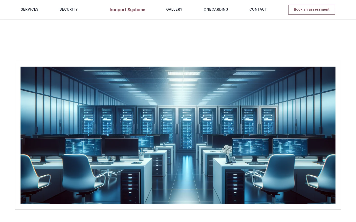 The Ironport Systems website, as a visitor sees it